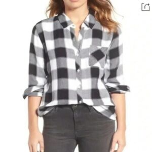 Womens Rails Hunter Plaid Ebony/ Ivory Buffalo check M